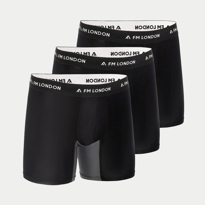 3-Pack Bamboo Boxers With Anti Chafe Panels Briefs